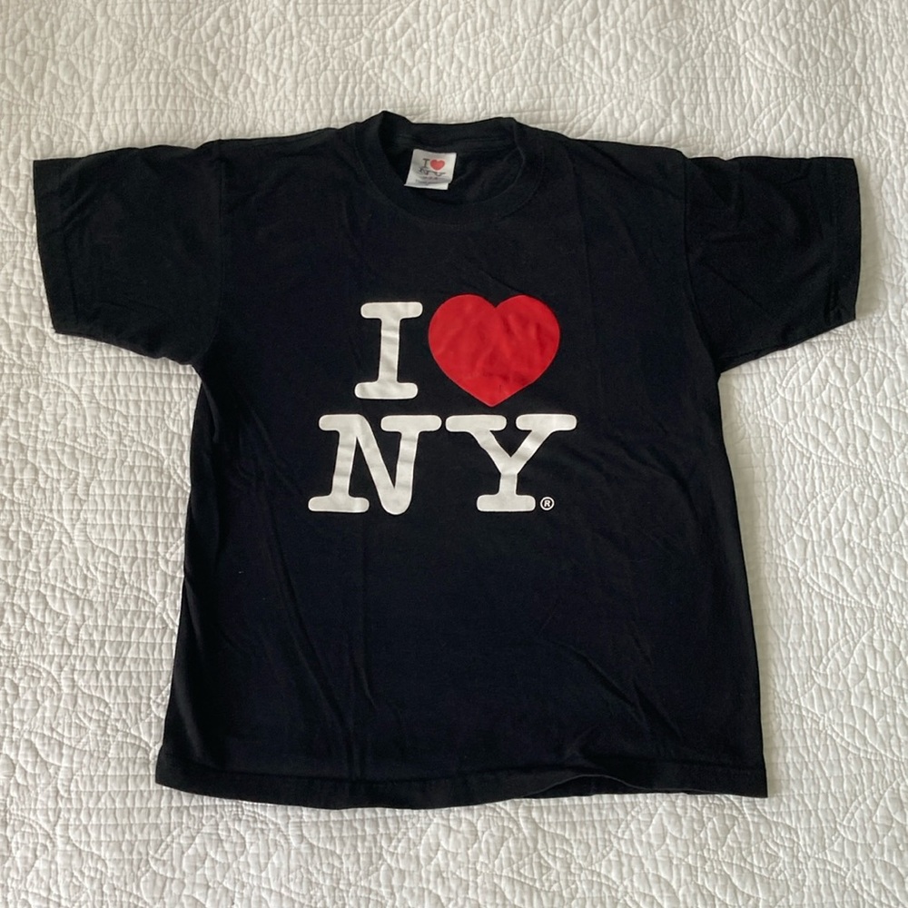 I Love NY Black Short Sleeve Tee, Men’s Small